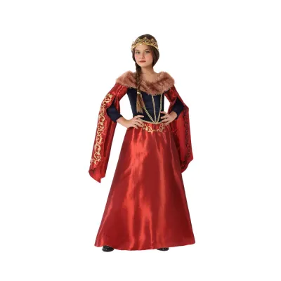 Disfraz Reina Medieval Rojo 5-6 Años