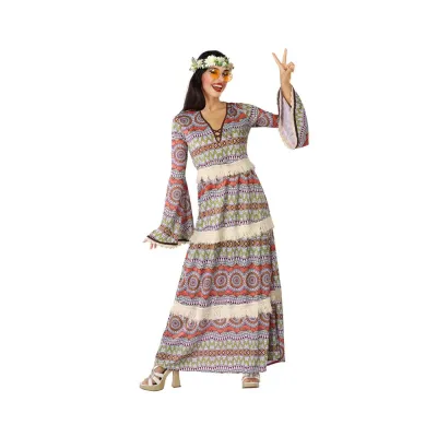 Disfraz Adulto Hippie Mujer Talla M-L 66146