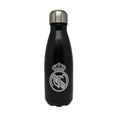 BOTELLA ALUMINIO REAL MADRID NEGRO 550ML B-62N-RM