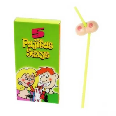 CAJA 5 PAJITAS TETAS 2676