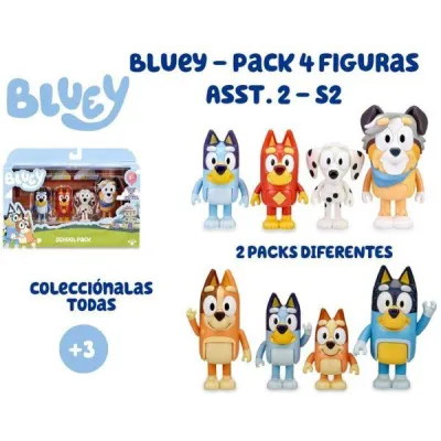 BLUEY PACK 4 FIGURAS SURTIDAS BLY09000