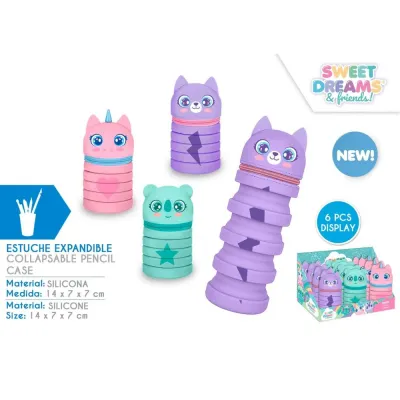 ESTUCHE ESTIRABLE SILICONA UNICORNIO KL11616