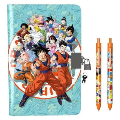DIARIO CON BOLI DRAGON BALL SET-02-DB