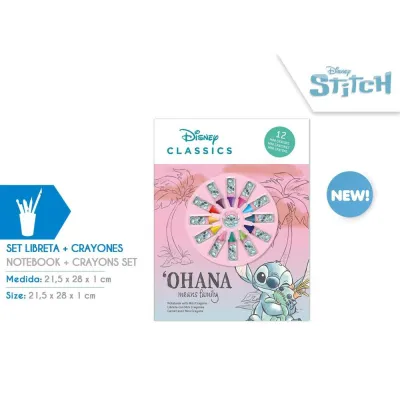 LIBRETA CON PINTURAS STITCH ST00033