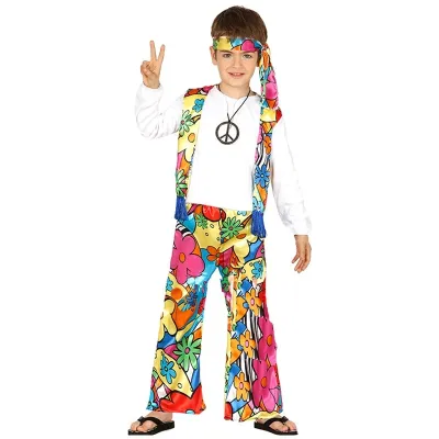 DISFRAZ HIPPIE NIÑO T-3-4 87480