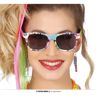 GAFAS MULTICOLOR AÑOS 80 16217