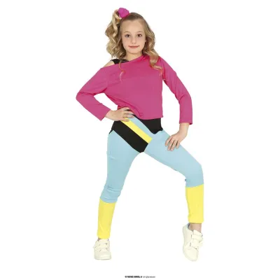 DISFRAZ NIÑA GIMNASTA AÑOS 80 T-7-9 77761