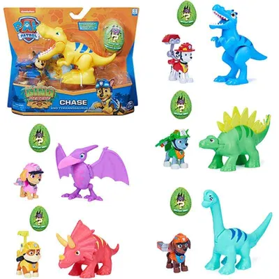PATRULLA CANINA DINOSAURIO Y FIGURA ALEATO 6058512