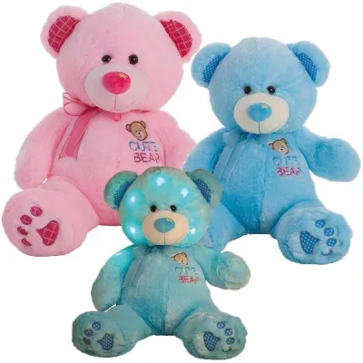 OSO LUMINOSO ROSA O AZUL 60CM. 15132