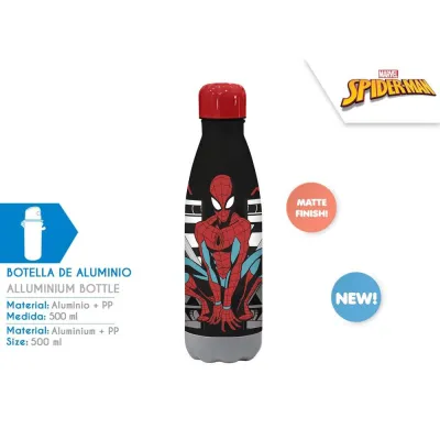 BOTELLA ALUMINIO SPIDERMAN 500ML. 845116