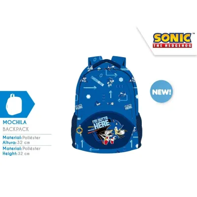 MOCHILA SONIC 42CM. SN00008