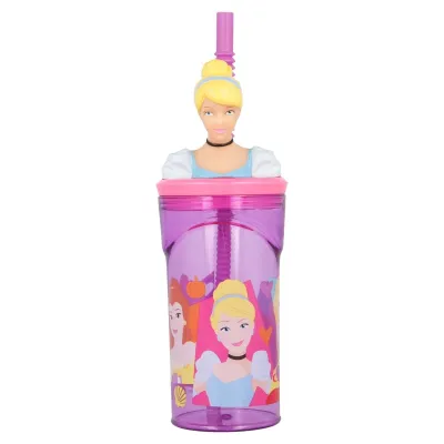 VASO 3D PRINCESAS 360ML. 51266