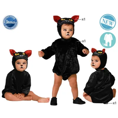 DISFRAZ BEBE GATO NEGRO T-12-24 MESES 77293
