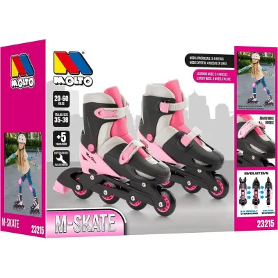 PATIN EN LINEA 3 EN 1 ROSA Nº 35-38 23215