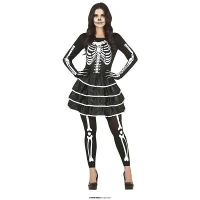 DISFRAZ ADULTO ESQUELETO MUJER T-42-44 79583