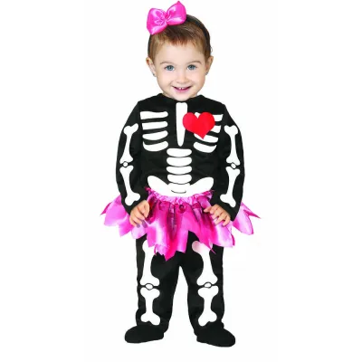 DISFRAZ ESQUELETO NIÑA  T-2-3 78366