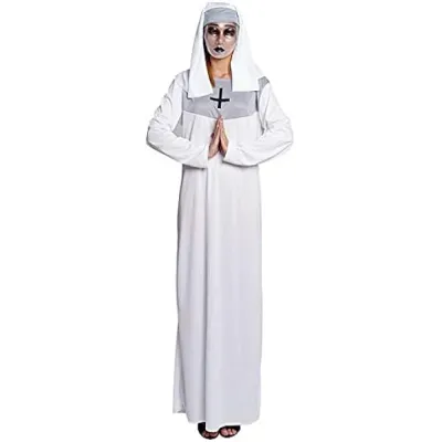 DISFRAZ MONJA BLANCA T. M 22247