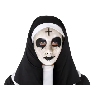 MASCARA MUJER CON CRUZ HALLOWEEN 61871