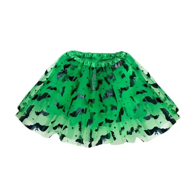FALDA TUTU VERDE CON MURCIELAGOS 40CM 32044