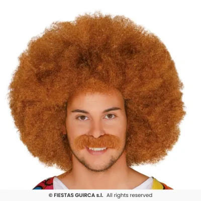 PELUCA AFRO CASTAÑA 4008