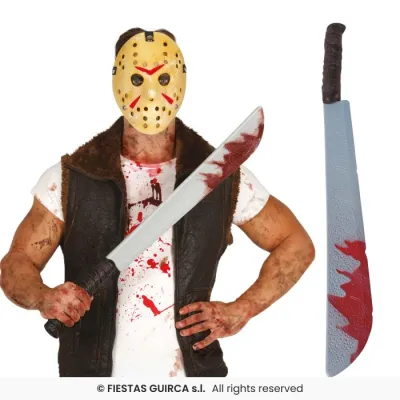 MACHETE CON SANGRE 74CMS 17212