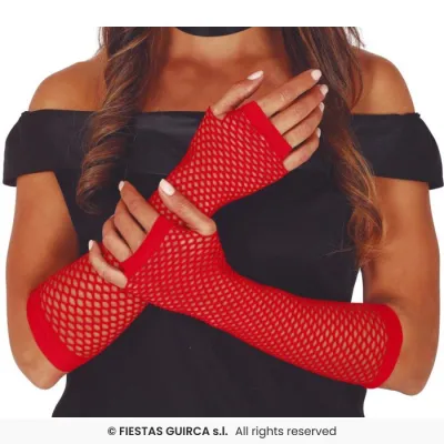 GUANTE MALLA ROJO 17876