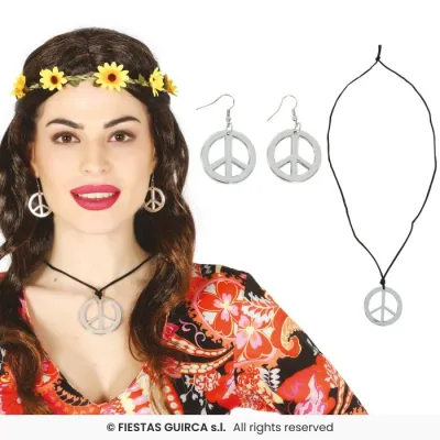 CONJUNTO PENDIENTE Y COLLAR HIPPIE 17591