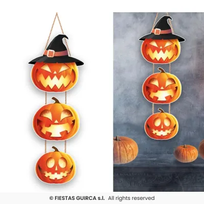 LETRERO CALABAZAS MADERA 64CM 26891
