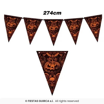 GUIRNALDA HALLOWEEN CALABAZA 300CM 26929