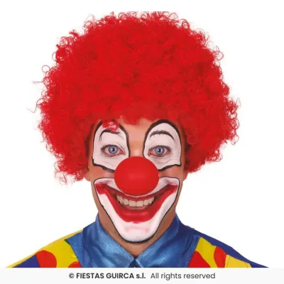 PELUCA PAYASO ROJA 90201