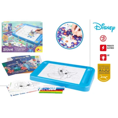 MESA ACTIVIDADES DE DIBUJO STITICH CON LUZ 48099
