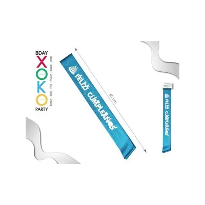 BANDA FERLIZ CUMPLEAÑOS TURQUESA 53060