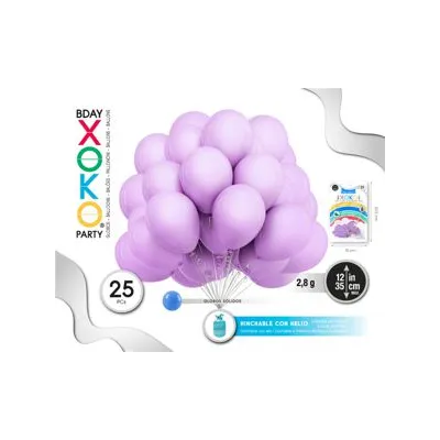 BOLSA 25 GLOBOS FUCSIA 30CM 54340