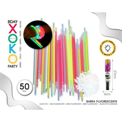PULSERA FLUORESCESTE 50 PIEZAS 55096
