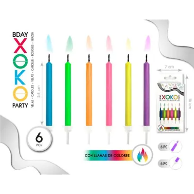 6 VELA LLAMA MULTICOLOR 55179