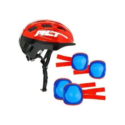 CASCO  RODILLERAS Y CODERAS ROJO 24304