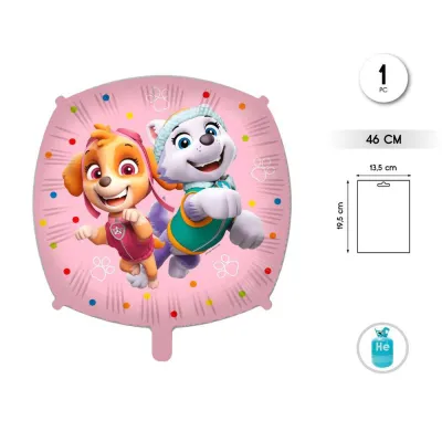 GLOBO FOIL PATRULLA NIÑA 46CM CO9499