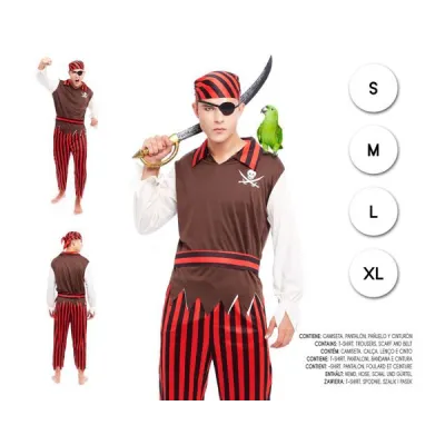 DISFRAZ ADULTO PIRATA HOMBRE T- M 21711