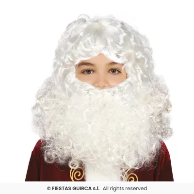 PELUCA CON BARBA BLANCA INFANTIL 48018