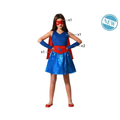 DISFRAZ HEROINA AZUL T-5-6 78048