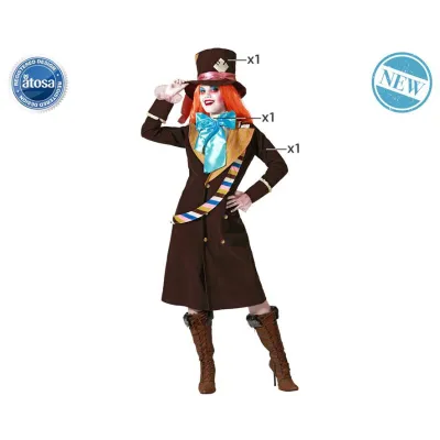 DISFRAZ ADULTO SOMBRERERA LOCA T-M-L 77095