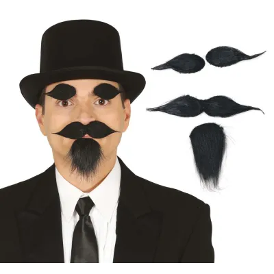 SET BIGOTE PERILLA Y CEJAS 11965