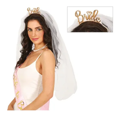 DIADEMA VELO NOVIA 23021