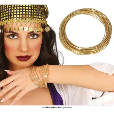 BRAZALETE 20 PULSERAS METAL 27216