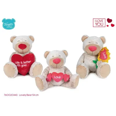 PELUCHE OSO CORAZON 54CM. 760020443