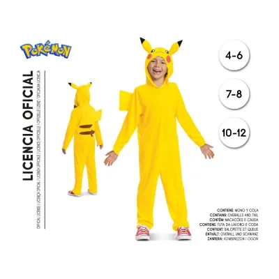 DISFRAZ PIKACHU T-4-6 129149L