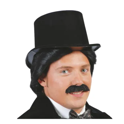 CHISTERA ADULTO NEGRA PVC 13450