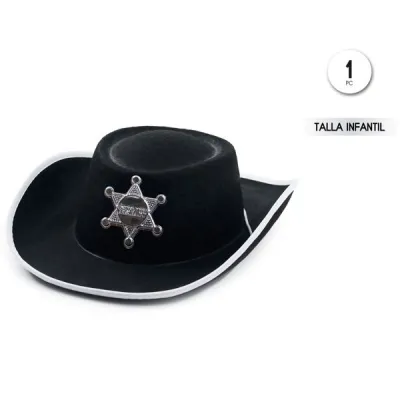 SOBRERO SHERIF NEGRO INFANTIL 11545
