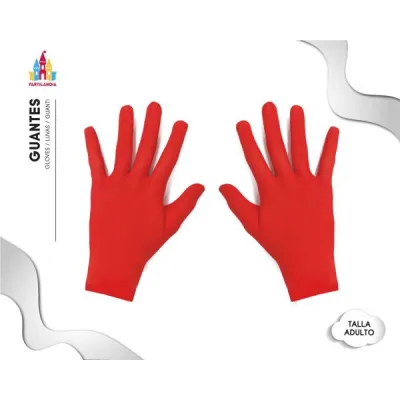 GUANTE ADULTO ROJO 18466