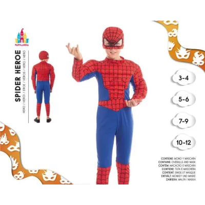 DISFRAZ SPIDERMAN T-3-4 21240